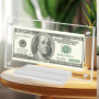 Cadre de billet de dollar en acrylique pour collectionneurs - Double face transparent - Protection photo