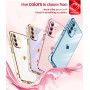 LeYi pour Coque Telephone Samsung Galaxy A26 5G avec 2 Verre Trempé Rose | Silicone Forme de Coeur d'amour Housse Étui de Protec