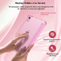 MoKo Coque pour iPad Mini 7 A17 Pro 2024, iPad Mini 6e Gén 2021 8,3", Rose | Pour iPad Mini Coque avec Porte-Stylet, Léger Étui 