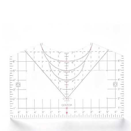 Guide d'alignement de t-shirt pour l'alignement du vinyle | Outil de mesure de chemise pour presse à chaud, outil d'alignement d
