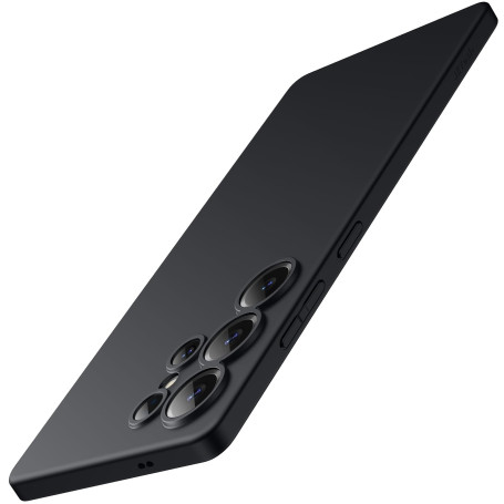 JETech Coque Fine pour Samsung Galaxy S25 Ultra, Noir Titane | Protection de l'Objectif Caméra, Finition Mat Ultra-Fine, Étui Ho