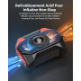 ETENWOLF S6 19200mAh Compresseur à Air Portatif - 11,03 Bar Pompe à Air Électrique - Pompe à Velo Electrique - Numérique 7 Modes