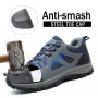 ISOOUS Chaussure de Securité Homme Femmes Chaussures de Travail Légère | Baskets de Sécurité Embout Acier Protection Antidérapan