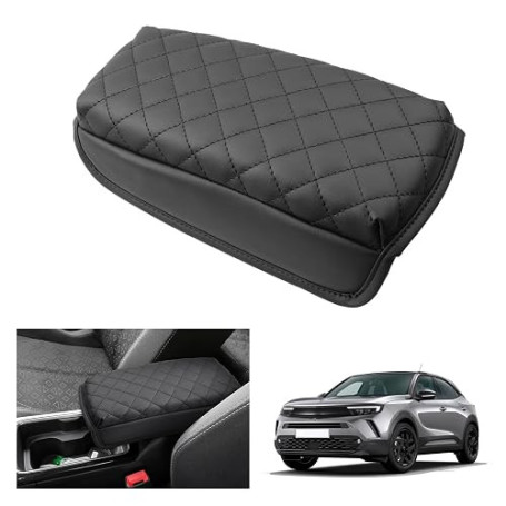 GAFAT Compatible avec Opel Mokka B Mokka-e 2021-2025 2026 Housses d'Accoudoir Central, Protection d'Accoudoir Central, Rembourra
