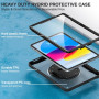 Gerutek Coque pour iPad 10ème Gén 2022 10.9 Pouces+Protection d'écran, Étui Antichoc Structure à 2 Couches avec Support Pivotant