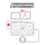 Numark Party Mix III Controleur DJ Bluetooth avec Eclairages | Beat Assist, Smart Fader, 16 Pads, Mixeur DJ 2 Decks, Stems Contr