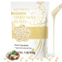 KOTAMU cire épilation 450g billes de cire adaptées aux peaux sensibles | Idéales pour tout le corps, visage, torse, jambes, biki
