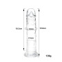 Gode ventouse 20 cm - Matériau sûr pour le corps - Jouet sexuel réaliste pour débutants - Avec ventouse puissante - Pour les mai