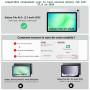 TiMOVO Coque Transparent pour Samsung Galaxy Tab A11+/A11 Plus 11 Pouces | Compatible avec les modèles SM-X230/X236/X238, Protec
