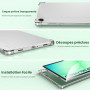 TiMOVO Coque Transparent pour Samsung Galaxy Tab A11+/A11 Plus 11 Pouces | Compatible avec les modèles SM-X230/X236/X238, Protec