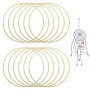 Lot de 12 Anneaux de Bambou, 20cm Attrape Rêves Floral, Cercle Attrape Reve | Cerceau en Bambou pour Macramé DIY pour Travaux Ma