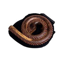 mienloco Didgeridoo Instrument rond Forme matériaux naturels Sac de voyage spirale Australie D2