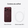 Apple iPhone 18 Pro Max 256 Go - Bourgogne | Écran Super Retina XDR 6,9 pouces ProMotion, Autonomie d’une journée, Caméra princi
