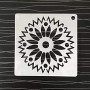 Yulakes Mandala Dotting Lot de 48 pochoirs réutilisables pour peinture sur bois, rochers et murs, 10 x 10 cm
