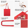 SAKETOS Sac en tissu à peindre non imprimé - pièces 38 x 42 cm - Tote Bag - 5, 10, 25 pièces - Sac en coton avec deux poignées l