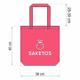 SAKETOS Sac en tissu à peindre non imprimé - pièces 38 x 42 cm - Tote Bag - 5, 10, 25 pièces - Sac en coton avec deux poignées l