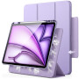 JETech Coque Détachable Magnétique pour iPad Air 13" M4/M3/M2, Violet | Pour 2026/2025/2024 Modèle, Porte-Pencil, Étui Housse Co