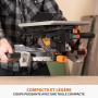 Evolution Power Tools R210MTS-G2 Scie à onglet/scie de table convertible, coupe multi-matériau, angle de biseau -47° & d'onglet
