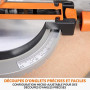 Evolution Power Tools R210MTS-G2 Scie à onglet/scie de table convertible, coupe multi-matériau, angle de biseau -47° & d'onglet