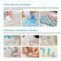 Resiners Kit Moules Échecs Résine, Moules Silicone 3D Pièces et Plateau | Kit Moules Échecs DIY 25 Pièces avec Moules Silicone 3