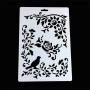 Pochoirs en plastique réutilisables pour dessin, peinture, fleurs, plantes, journal intime (type B)