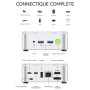 GMKtec Mini PC Ryzen 5 3500U (4C/8T, 4,5GHz), 16Go DDR4, 256Go SSD, USB-C, WiFi 5, BT 5.0, W11 Pro – Mini Ordinateur NucBox G10