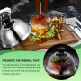 Omtofo 4 Pièces Cloche de Cuisson, Cloche Hamburger, Cloches à Hamburger en Acier Inoxydable avec Tournevis, pour Hamburger pour