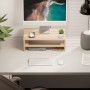 FITUEYES Réhausseur d'Écran en Bois,Support de Moniteur,Support d'Ordinateur Portable,PC,TV,pour Le Bureau et la Maison,42,5x23,