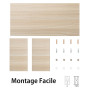 FITUEYES Réhausseur d'Écran en Bois,Support de Moniteur,Support d'Ordinateur Portable,PC,TV,pour Le Bureau et la Maison,42,5x23,