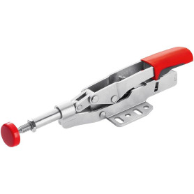 Bessey STC-IHH25 STC-IHH Pince à bascule plaque de base horizontale, argent/Rouge, 35mm