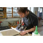Bessey STC-IHH25 STC-IHH Pince à bascule plaque de base horizontale, argent/Rouge, 35mm