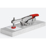 Bessey STC-IHH25 STC-IHH Pince à bascule plaque de base horizontale, argent/Rouge, 35mm