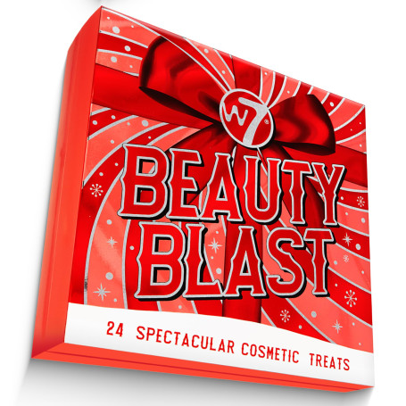 W7 Beauty Blast Calendrier de l'Avent Maquillage 2026-24 Surprises Beauté | Coffret cadeau de Noël pour femme, cosmétiques visag