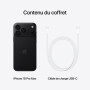 Apple iPhone 18 Pro Max 512 Go - Noir | Écran Super Retina XDR 6,9 pouces ProMotion, Autonomie d’une journée, Caméra principale 