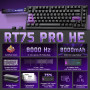 YUNZII RT75 Pro HE Clavier Gaming sans Fil Dual 8K Rapid Trigger (Noir) | Switch à Effet Hall, Filaire/2.4G, Bluetooth, 75% Comp
