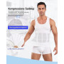 MEETYOO Débardeur Compression Homme Ventre Plat Minceur sans Manches Body Shaper