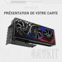 EZDIY-FAB Shield Support Vertical pour GPU, câble PCIe 4.0 115mm, Noir | Structure double verrouillage, support GPU lourd, 7 slo