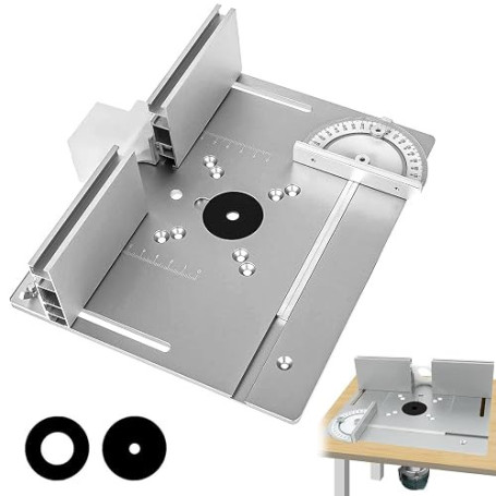 Table DéFonceuse Plaque Aluminium Costume, Table Fraisage Insert Avec Support De Torsion Coudé, DéFonceuse Plaque, Defonceuse A