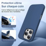 TOCOL Coque pour iPhone 16 Pro, Doublure Douce en Tissu Microfibre, Anti-Choc, Anti-Rayures, Coque en Silicone pour iPhone 16 Pr