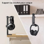 NEETTO HS906 Support & Stand Casque 2 en 1, Dessus & Dessous Bureau Support | Casque de Jeu et Pince Réglable en Hauteur et Rota