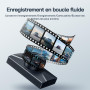 WOLFANG 2.5K Dashcam Voiture Avant Arrière, 1440P+1080P FHD Camera Embarquée Voiture, IPS 3" Camera Voiture Grand Angle de 170°+