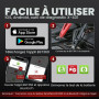 LAUNCH BST360 Testeur de Batterie Voiture 12V | 100-2000 CCA Bluetooth Outil Analyseur de Batterie Auto, Tests de Santé de Charg