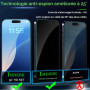 IMBZBK Verre Trempé pour iPhone 17 Anti Espion, 2+2 Pièce | Dépoussiérage Automatique, 9H+ Qualité Militaire Vitre Protection Éc