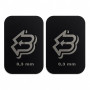 Bauer United Lot de 2 plaques métalliques autocollantes pour aimants 0,3 mm | Plaquettes métalliques extra plates pour supports