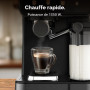 Cecotec Cafetières Express Semi-automatiques Power Espresso Touch ColdBrew Latte. 1350W, 20 Bars, Froid, Tiède ou Chaud, Écran T