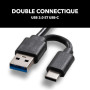 Takit Lecteur CD DVD Externe pour PC [Marque FRANÇAISE] Graveur DVD USB 3.0 & USB-C Ultra Rapide, Lecteur Optique Portable CD/DV