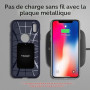 Spigen Kuel Plaques Métalliques [3X Plus Fin Qu’Une Carte de Crédit] | Adhésif 3M Premium pour Support Téléphone Voiture Magnéti
