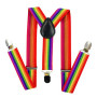 TRIXES 2 Noeud Papillon et Bretelles Arc-en-ciel Bretelles élastiques en forme de Accessoires pour Déguisements de Fête et Événe