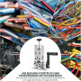 LILOOVKE Denudeur Cable Electrique 1–25mm Portable Machine a Cuivre | Pince a Denuder à Manivelle et à Perceuse électrique Machi