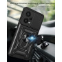 DESSEN Coque pour Xiaomi Redmi Note 12 Pro Plus/Pro+ 5G, Housse en Silicone Souple TPU/PC et Cover Objectif, Étui avec Support M